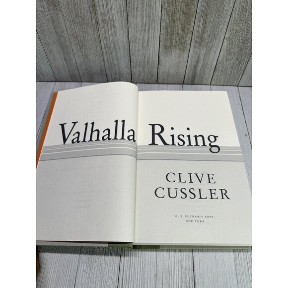 Vintage Valhalla Rising by Clive Cussler Novel - Hardcover Green Decor - Picture 6 of 6